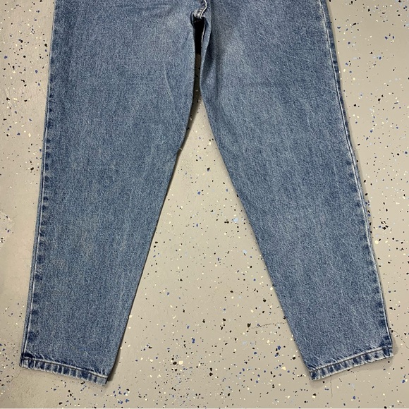 Vintage 80s Gitano Stonewash Blue Jeans High Waist Tapered Leg 12 Petite 30"x28" - Picture 9 of 12